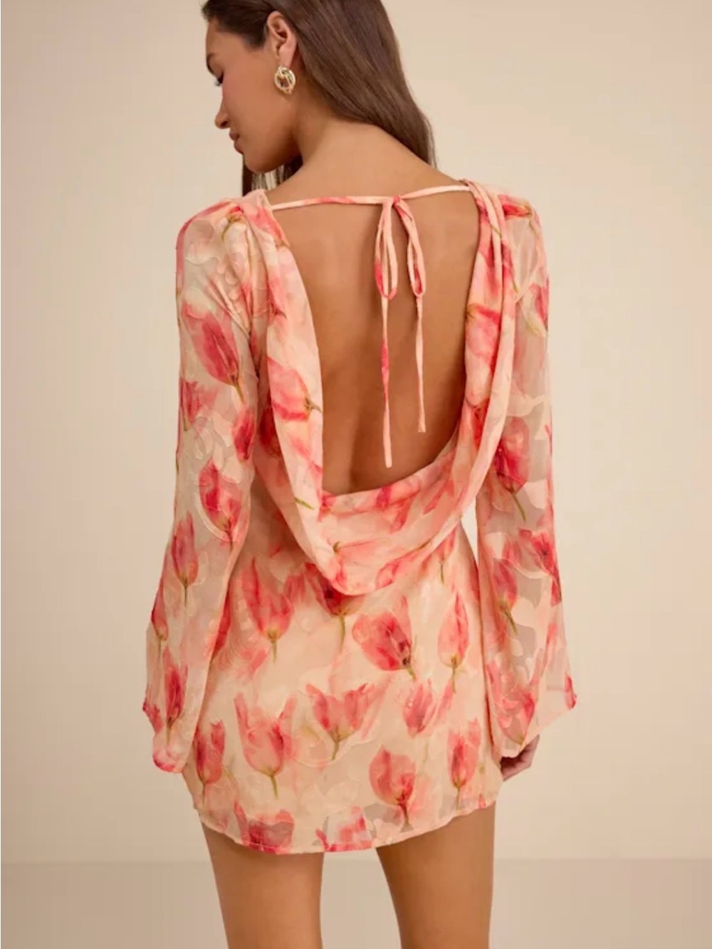 Lulus Pink Tulip Mini Dress - Picture 2 of 5